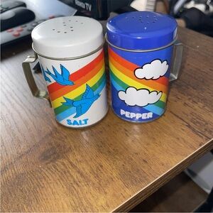Retro Rainbow Salt and Pepper Shaker Set